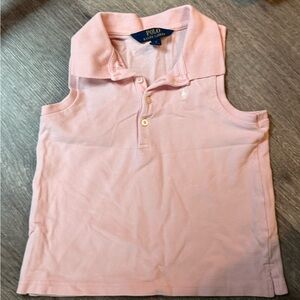 Polo by Ralph Lauren Kids Light Pink Sleeveless Polo
